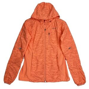 Avalanche Weather Shield Running Lightweight Jacket Womens Medium Orange Hooded